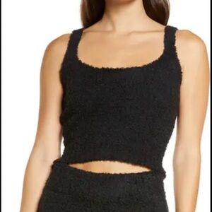 SKIMS Women's Black Knit Tank Top